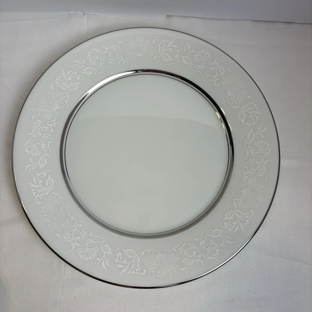 Oxford Bone China White Echo Dinner Plate 10.75